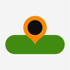 Flat location pixel perfect vector icon