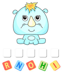 Cartoon rhino crossword