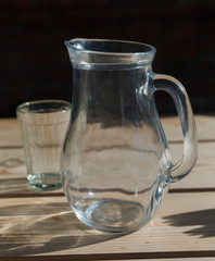 Empty beaker and glass.