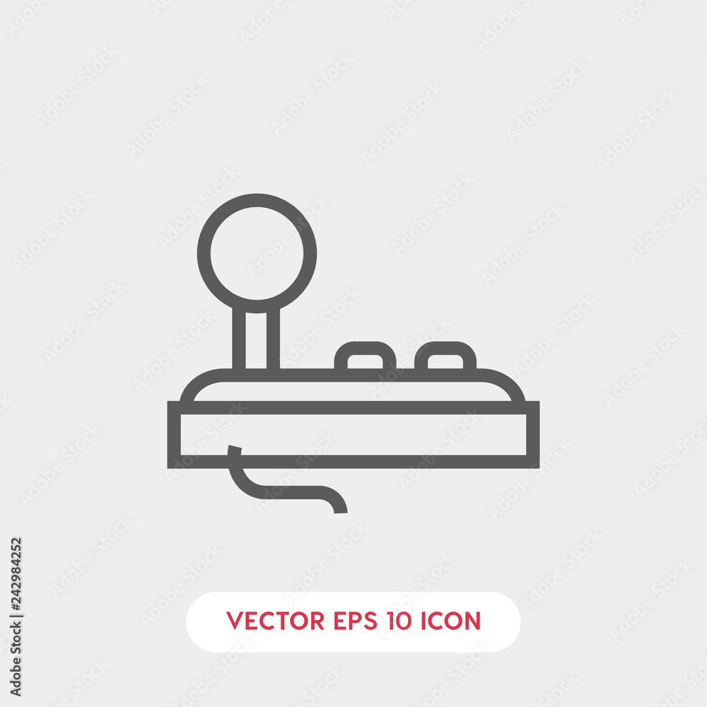 Poster Joystick icon. Joystick icon vector. Linear style sign for mobile concept and web design. Joystick symbol illustration. vector graphics - Vector	