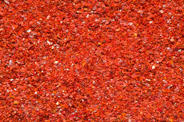 Gochugaru chili flakes background