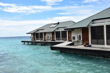 water bungalow on Maledives
