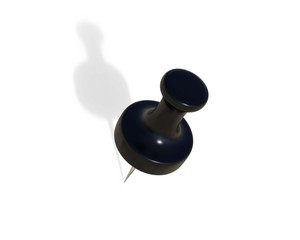 Push Pin All rendered with separate background and objects in different png 