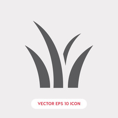 grass icon vector