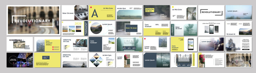 Original Modern Presentation templates or booklet. Easy Use in flyer and style info banner, trendy strategy mockup. Creative Slideshow or Startup. ppt.