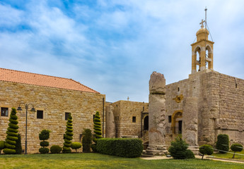 Fototapeta na wymiar St John the Baptist monastery Deir Al Kalaa Beit Mery ruins in Beirut capital city of Lebanon Middle east