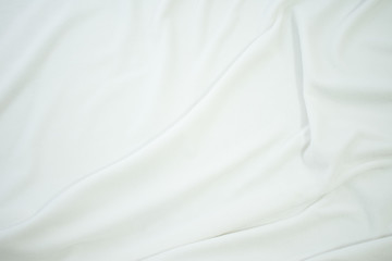 Fototapeta na wymiar white crumpled blanket, plaid, texture, top view
