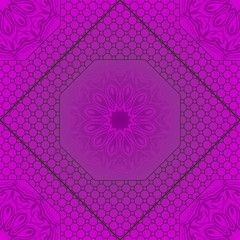 Seamless Geometrical linear texture. Original geometrical puzzle. Backdrop. Vector illustration. For design, wallpaper, fashion, print.