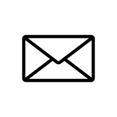 send mail icon. sms line ,the envelope of the line icon , logo on a white background
