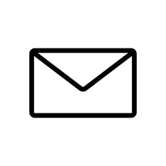 send mail icon. sms line ,the envelope of the line icon , logo on a white background