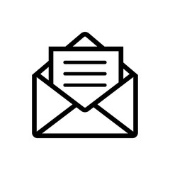 send mail icon. sms line ,the envelope of the line icon , logo on a white background