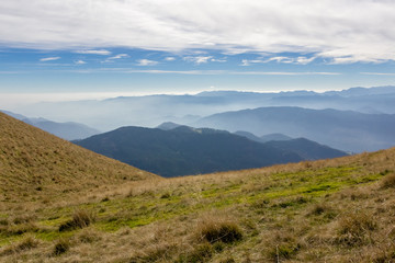 View from mountain Golica in Karavanke, Slovenia