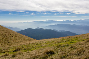 Fototapeta na wymiar View from mountain Golica in Karavanke, Slovenia