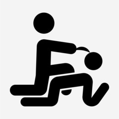 Glyph doggy pixel perfect vector icon