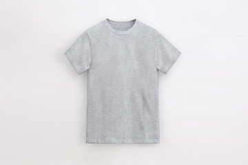 Solid Basic T-Shirt heather grey Man unbranded
