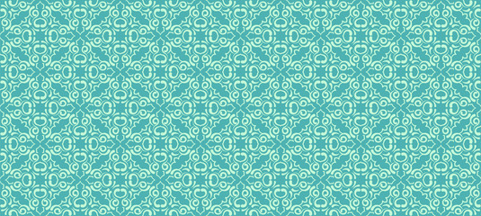 Seamless pattern, green wallpaper