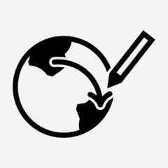 Glyph strategy pixel perfect vector icon