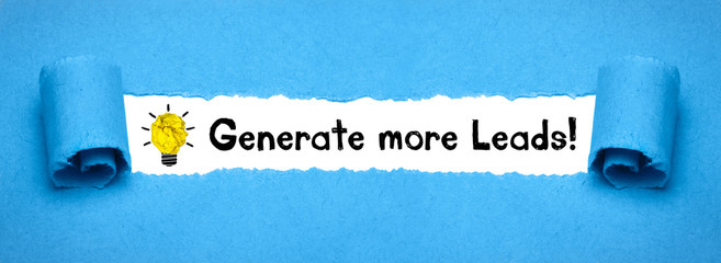 Generate more Leads! - obrazy, fototapety, plakaty