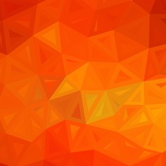Light orange vector shining triangular pattern. Colorful abstract illustration with gradient. Brand new design for your business.