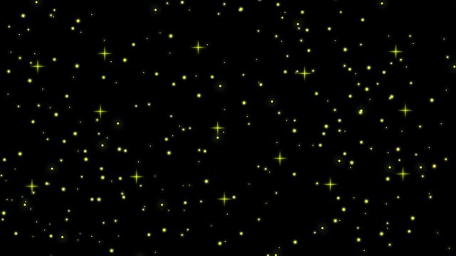 点滅する星と星空背景