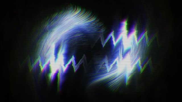 Retro VHS synthesizer waves with hipster glitch efx backdrop