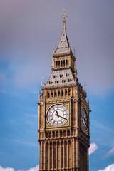 Fototapeta na wymiar Big Ben Clock Tower in London city in England