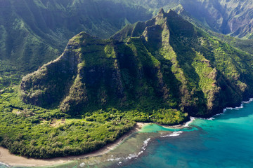 Napali Küste in Kauai Hawaii - obrazy, fototapety, plakaty