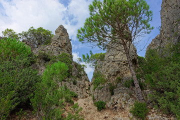 Fototapeta na wymiar Cirque de Mourèze, Hérault, Languedoc-Roussillon, Occitanie, France