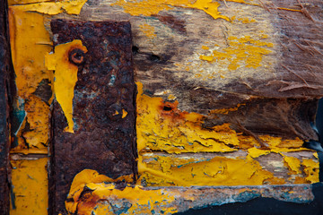 Abstract poster of old textures shot close-up