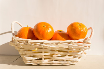 Basket of little oranges