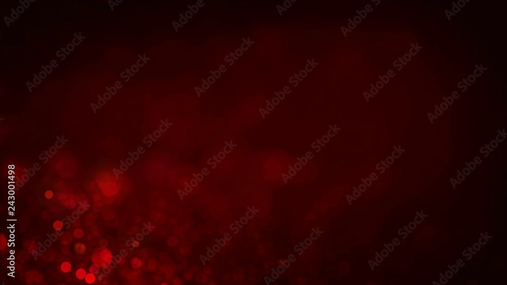 Wall mural red circles appear on the shining soft background. valentines day holiday abstract loop animation.
