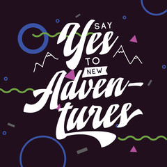 Typography for t shirt or sweatshirt printing and embroidery. Print for tee. Inspirational quote, motivation.