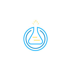Laboratory logo, icon vector design element
