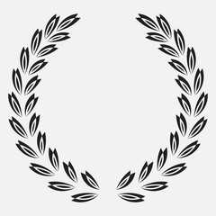 icon laurel wreath, spotrs design - vector
