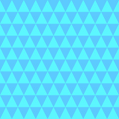 Fototapeta premium Blue seamless triangle background.