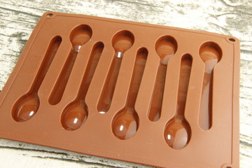 Moule à gâteaux en silicone en forme de cuillère