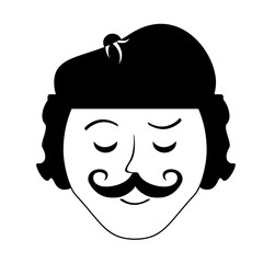 frenchman character cartoon