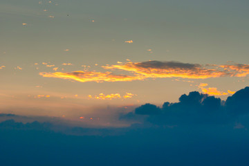 Fototapeta na wymiar Sunset Sky Background in summer