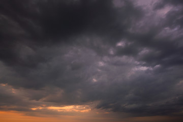 Naklejka na ściany i meble Storm cloud & rainy weather background