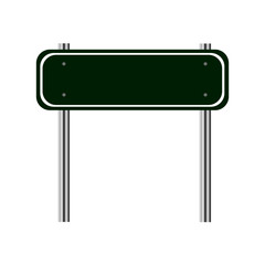 Road green sign