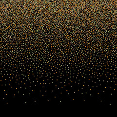 Gold glitter texture isolated on white background. Golden dots background. Vector illustration. - Vektorgrafik. eps 10