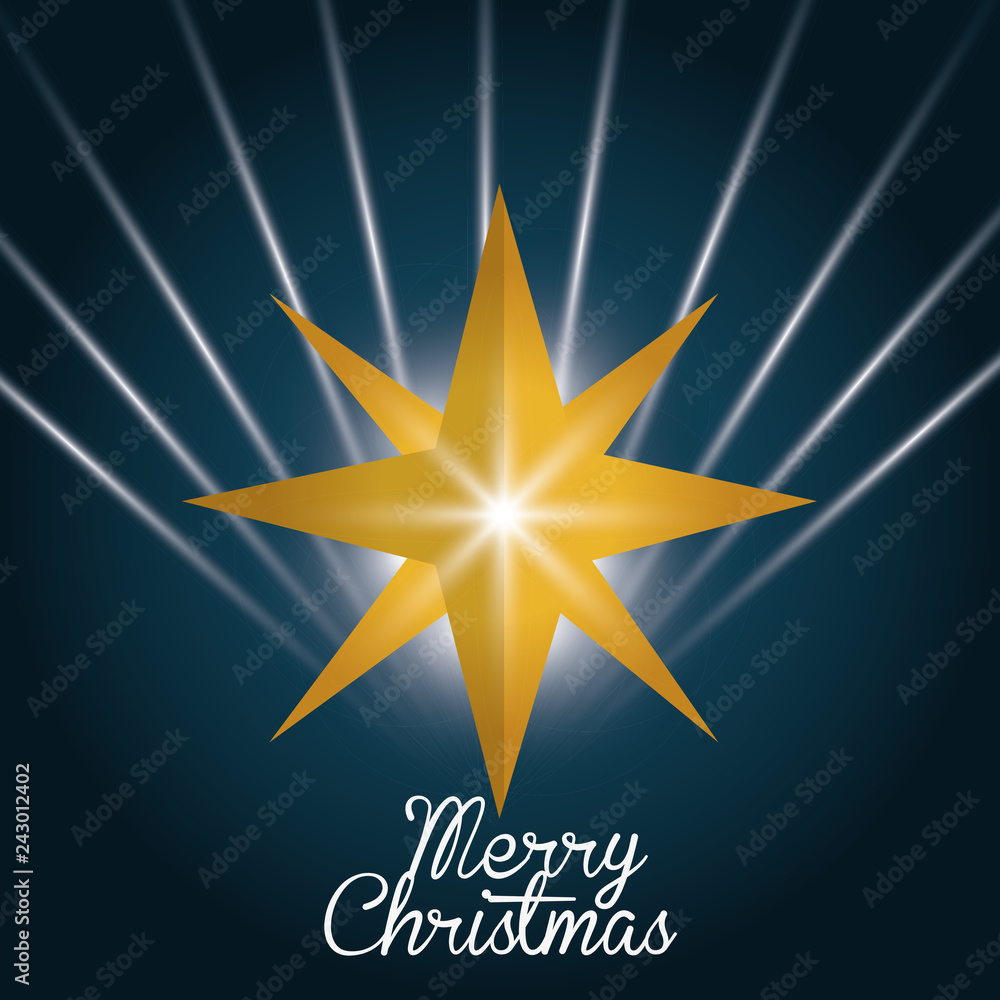 Poster merry christmas design