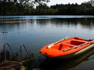 Boat and pond