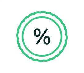 discounts icon on white background