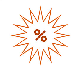 discounts icon on white background
