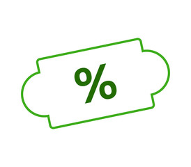 discounts icon on white background