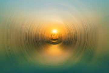 Abstract sunset radial blur background