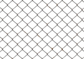 fence chainlink on white 40x29cm 300dpi