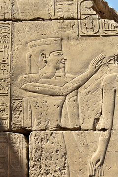 Ancient egyptian art in the Karnak Temple, Luxor