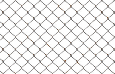 chain link fence isolated 45x29cm 300dpi